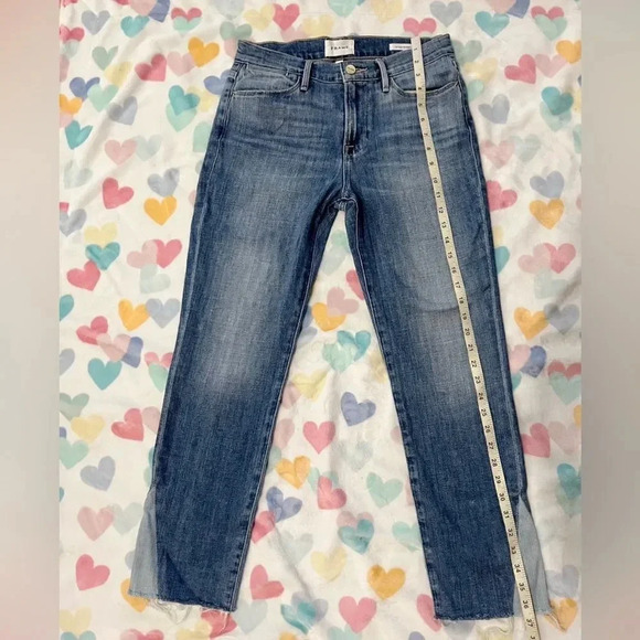 Frame The High Straight Matteo duo jeans Size 26 - Picture 11 of 12